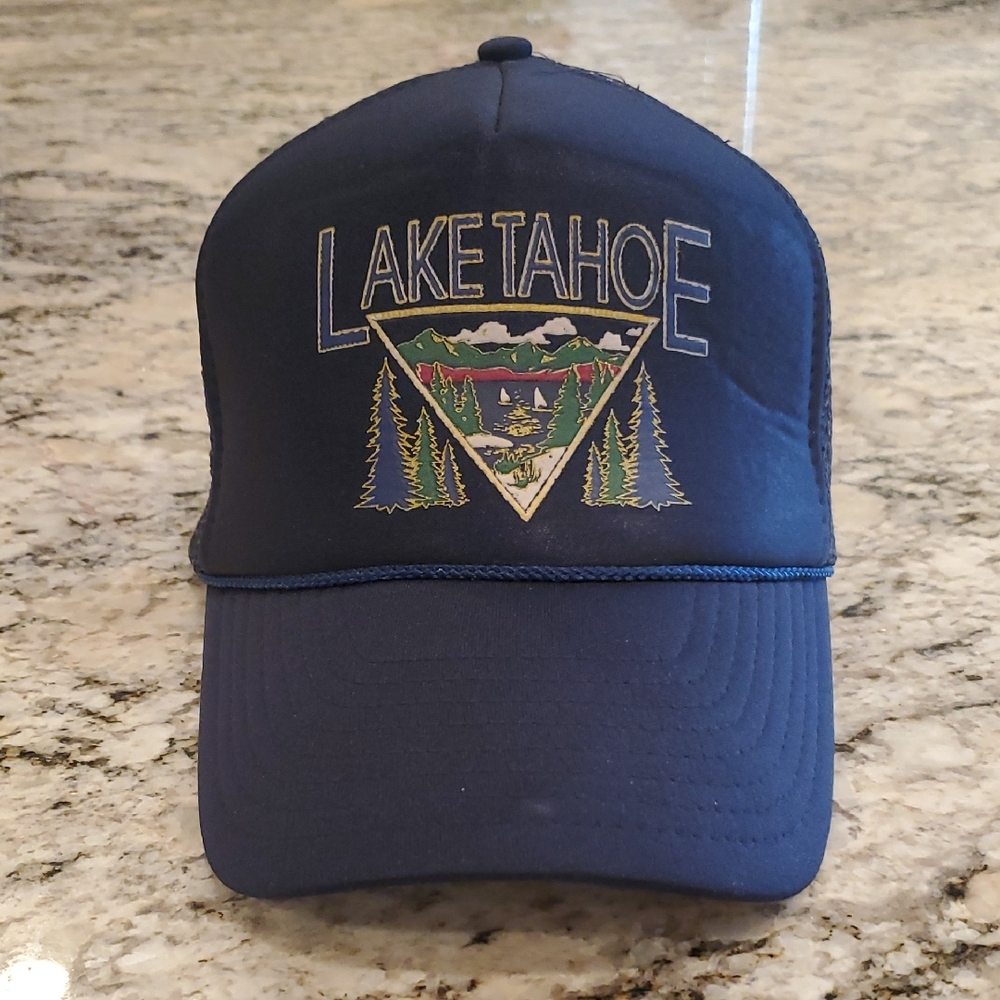 Vintage Lake Tahoe Blue Trucker Hat